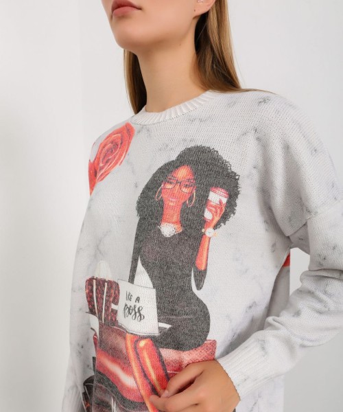 Принтовые свитера