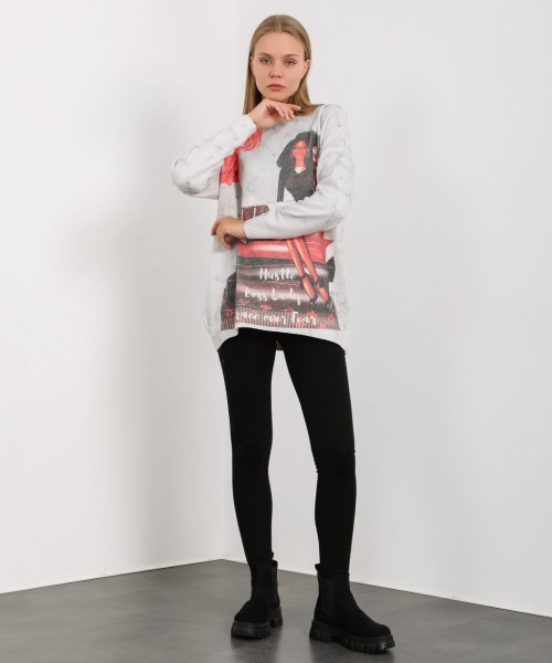 Принтовые свитера