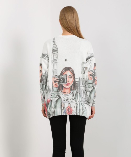 Принтовые свитера