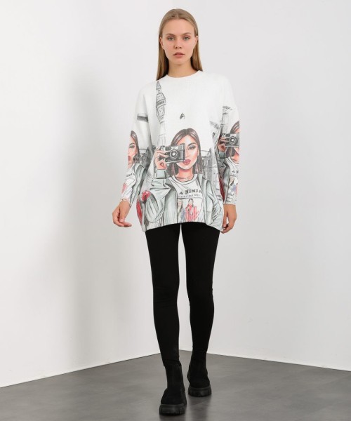 Принтовые свитера