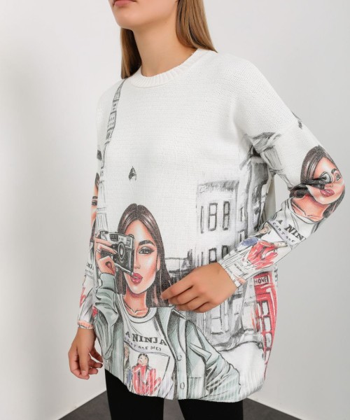 Принтовые свитера